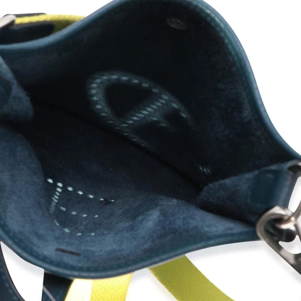商品[二手商品] Hermes|Hermes Blue Clemence Leather Amazone Evelyne TPM Shoulder Bag,价格¥29455,第5张图片详细描述
