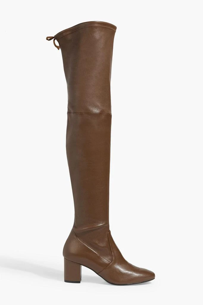 商品Stuart Weitzman|Genna 60 City glossed-leather thigh boots,价格¥2021,第1张图片