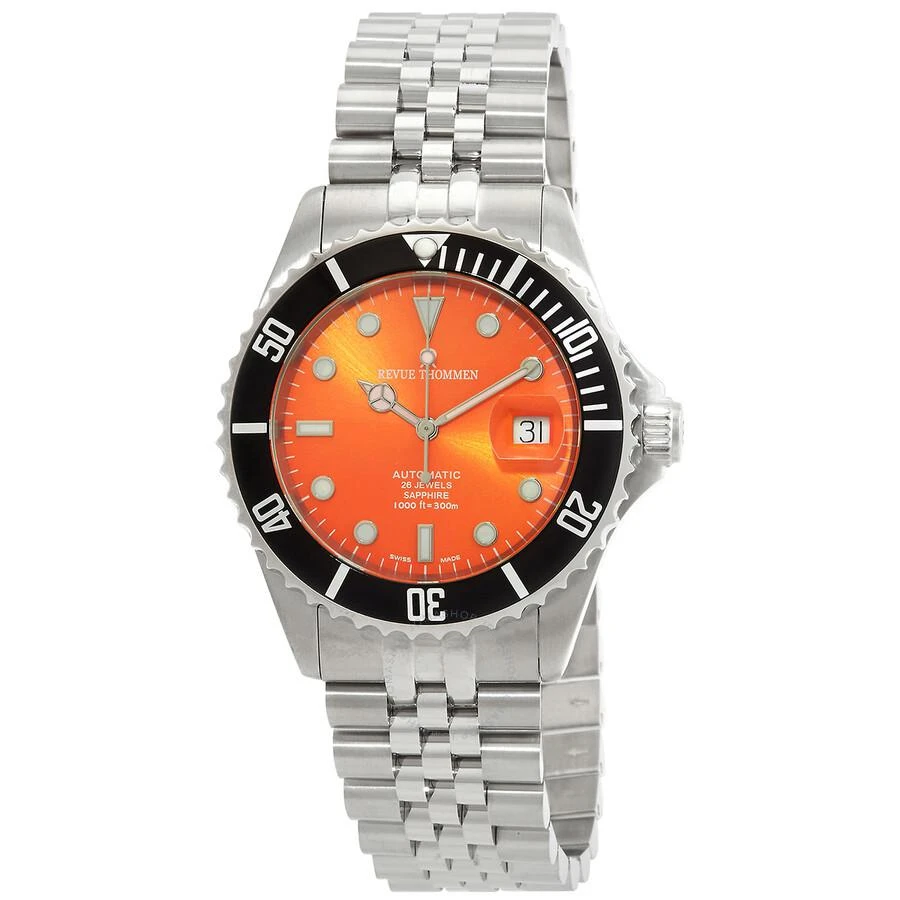 商品Revue Thommen|Diver Automatic Orange Dial Men's Watch 17571.2239,价格¥4231,第1张图片