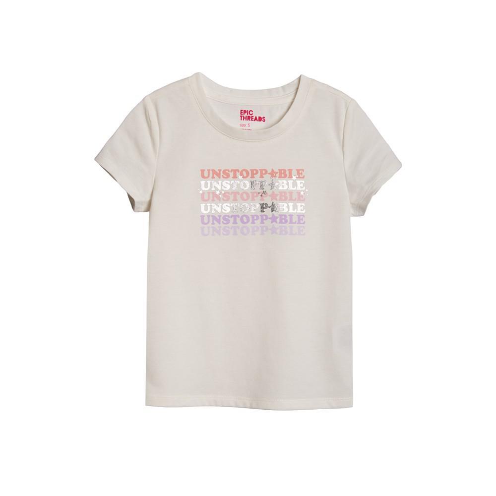 商品Epic Threads|Little Girls Short Sleeve T-shirt, Created For Macy's,价格¥117,第1张图片