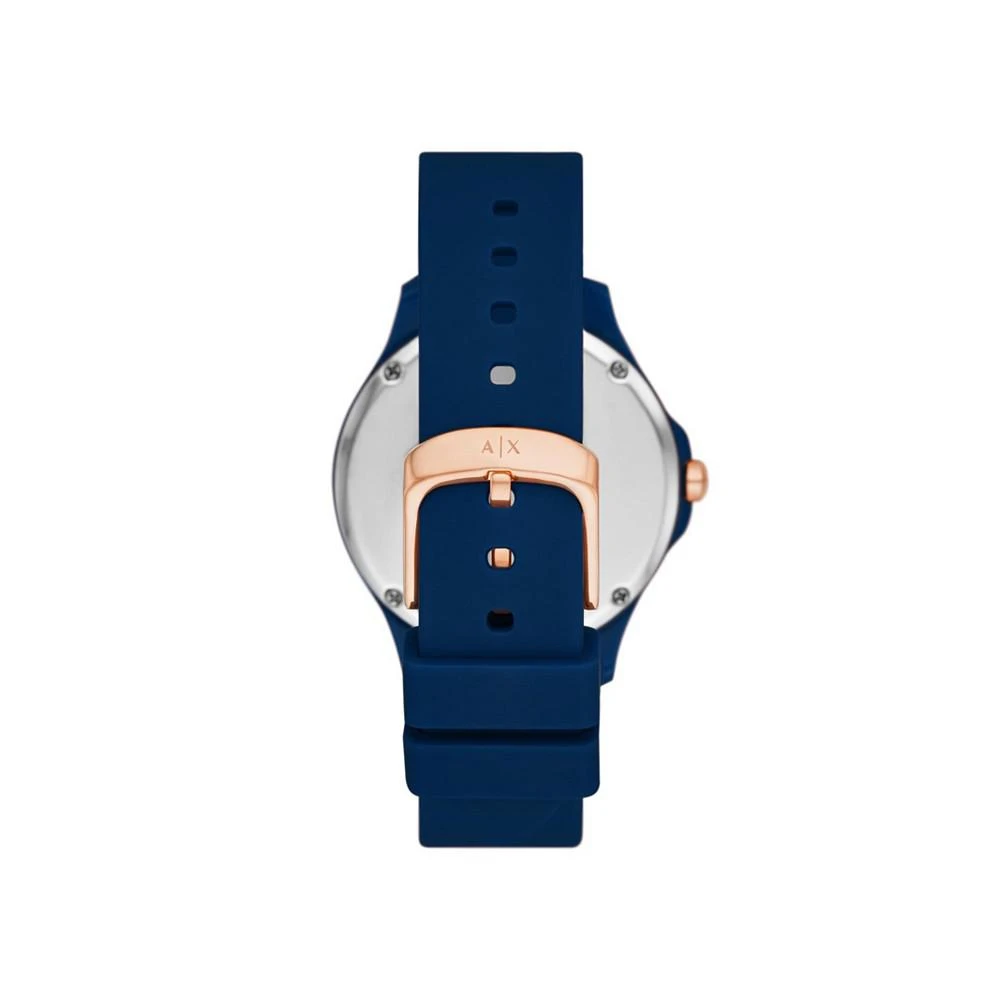 商品Armani Exchange|Women's in Navy with Silicone Strap Watch 38mm,价格¥674,第3张图片详细描述