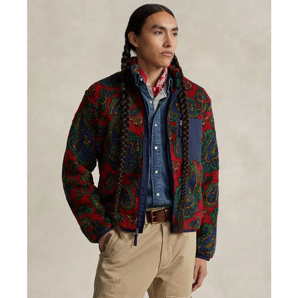 商品Ralph Lauren|Men's Paisley Fleece Jacquard Jacket,价格¥1556,第1张图片