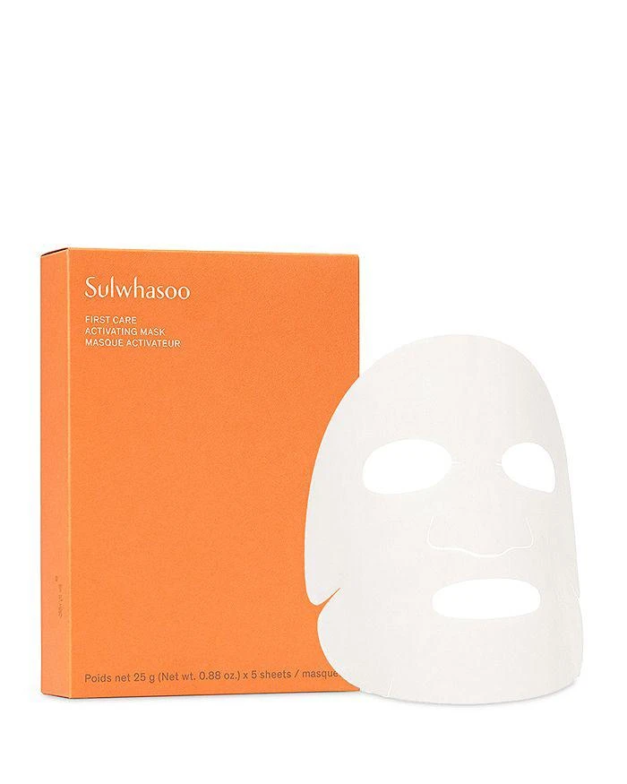 商品Sulwhasoo|First Care Activating Sheet Mask, Pack of 5,价格¥382,第1张图片