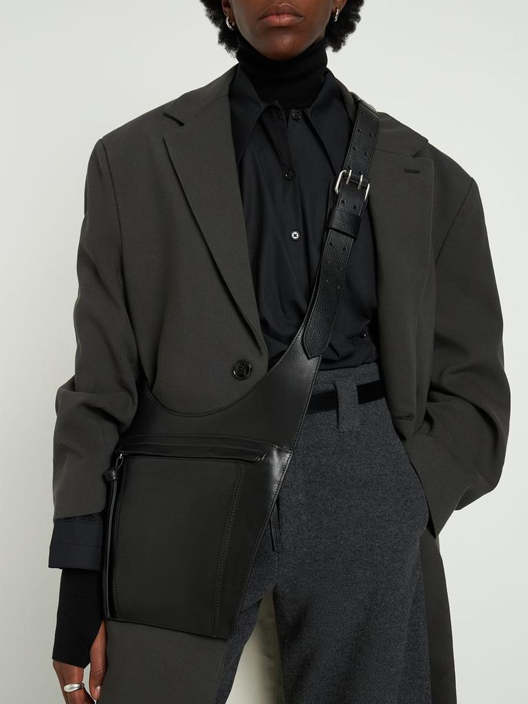 Pocket Soft Leather Shoulder Bag商品第1张图片规格展示