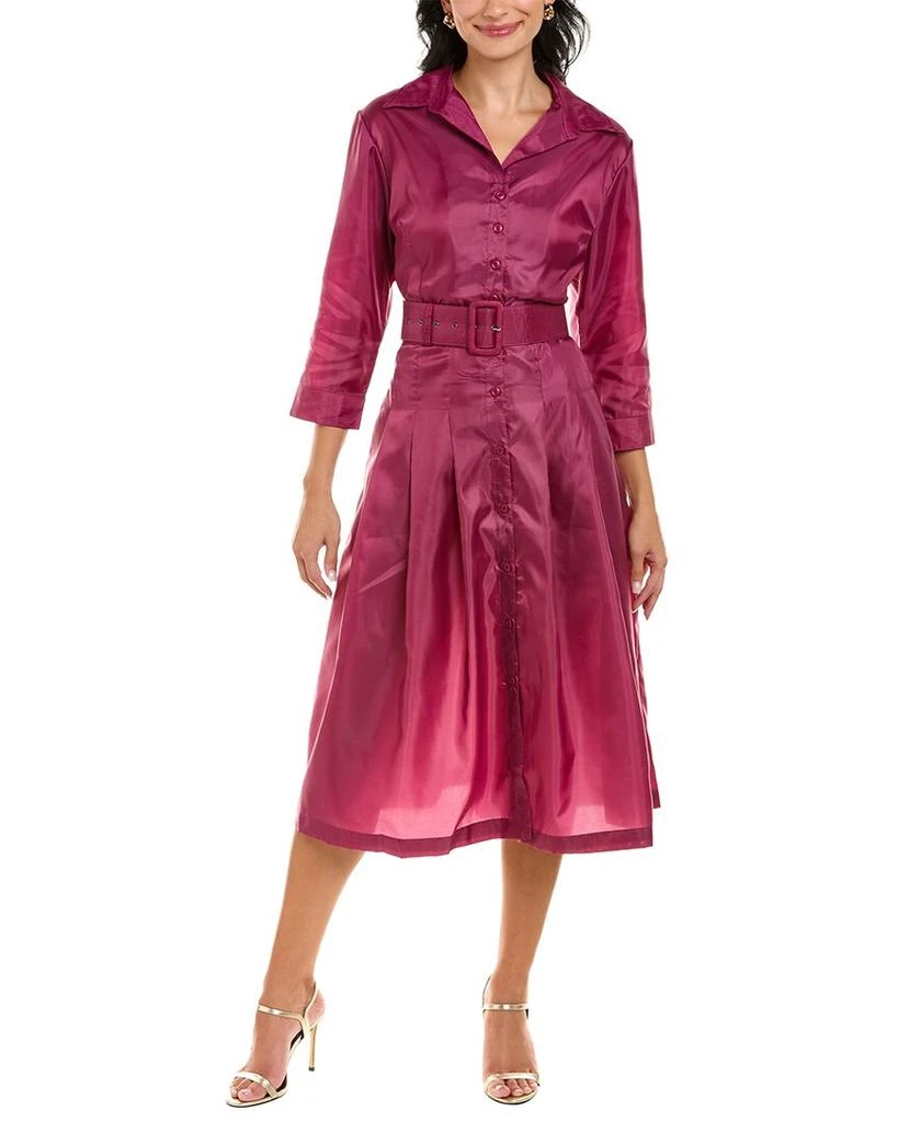 商品SAMANTHA SUNG|Samantha Sung Audrey 3 Silk Shirtdress,价格¥3155,第1张图片