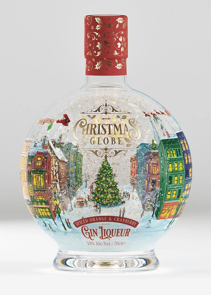 商品Christmas Globe Gin Liqueur|Christmas Snow Globe Spiced Orange & Cranberry Gin Liqueur,价格¥299,第2张图片详细描述