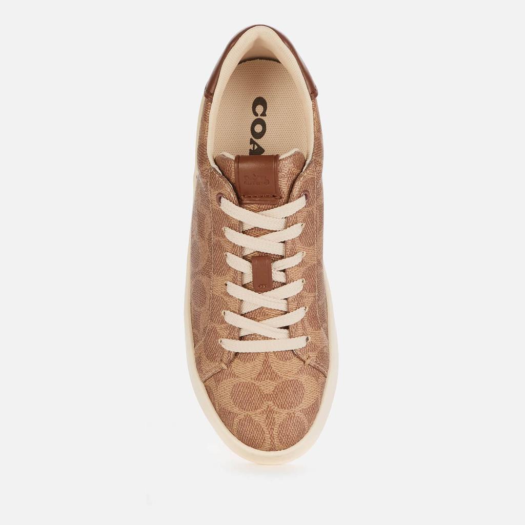 Coach Women's Lowline Coated Canvas Trainers - Tan商品第3张图片规格展示