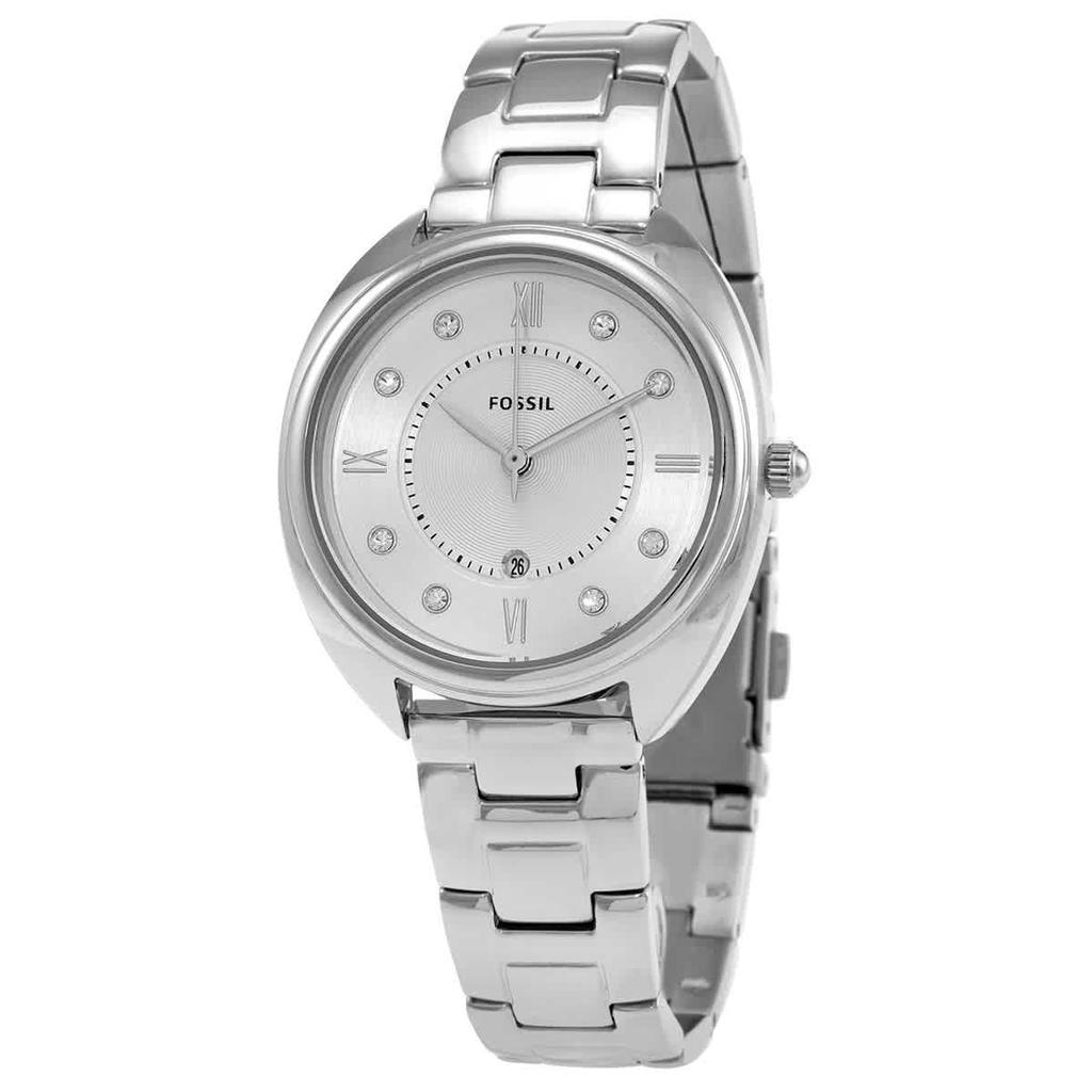 商品Fossil|Gabby Quartz Crystal Silver Dial Ladies Watch ES5069,价格¥569,第1张图片