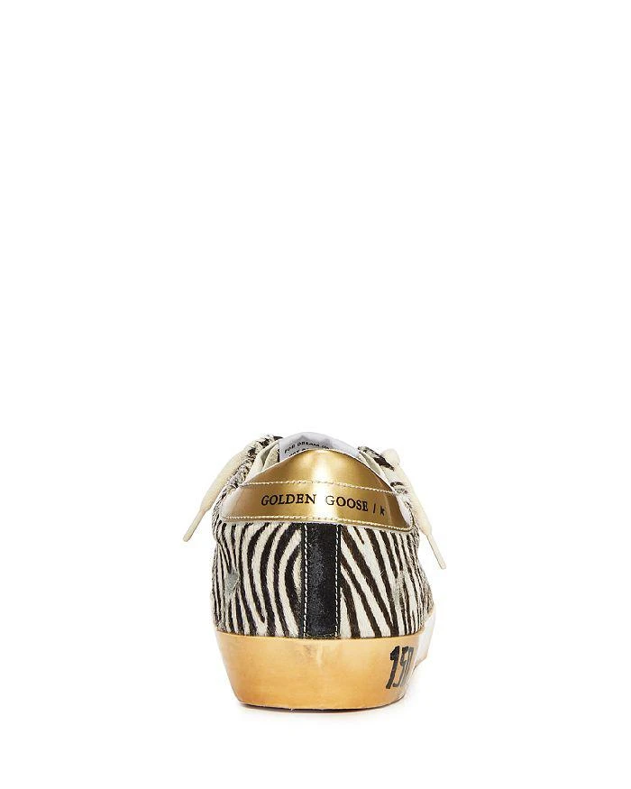 Women's Super-Star Zebra Stripe Calf Hair Low Top Sneakers - 150th Anniversary Exclusive 商品