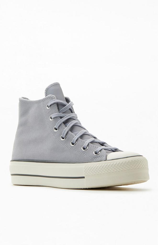 Gray Chuck Taylor All Star Cozy Lift High Top Sneakers商品第1张图片规格展示