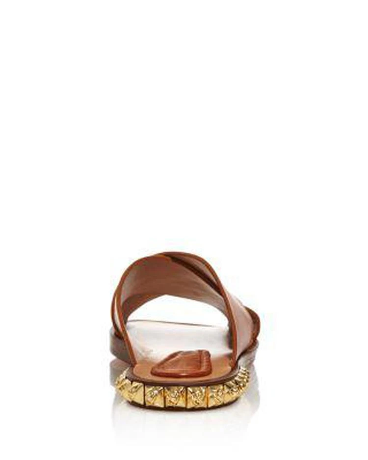 商品Stuart Weitzman|Women's Rockrose Leather Studded Slide Sandals ,价格¥1685,第5张图片详细描述