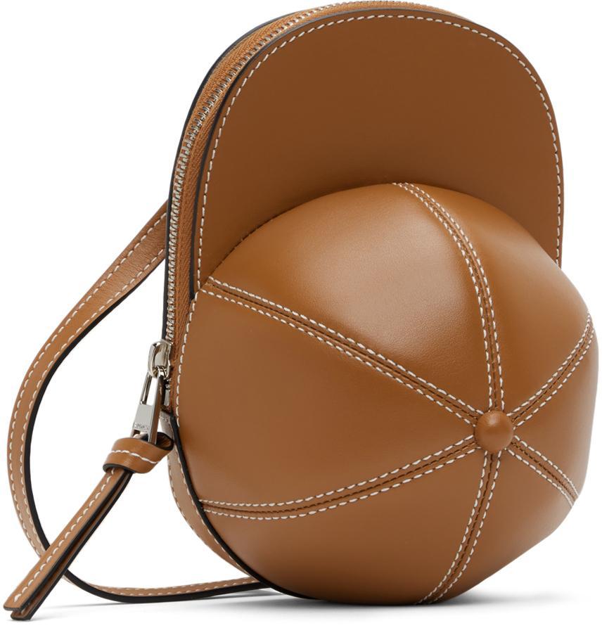 商品JW Anderson|Brown Midi Cap Bag,价格¥4466,第4张图片详细描述