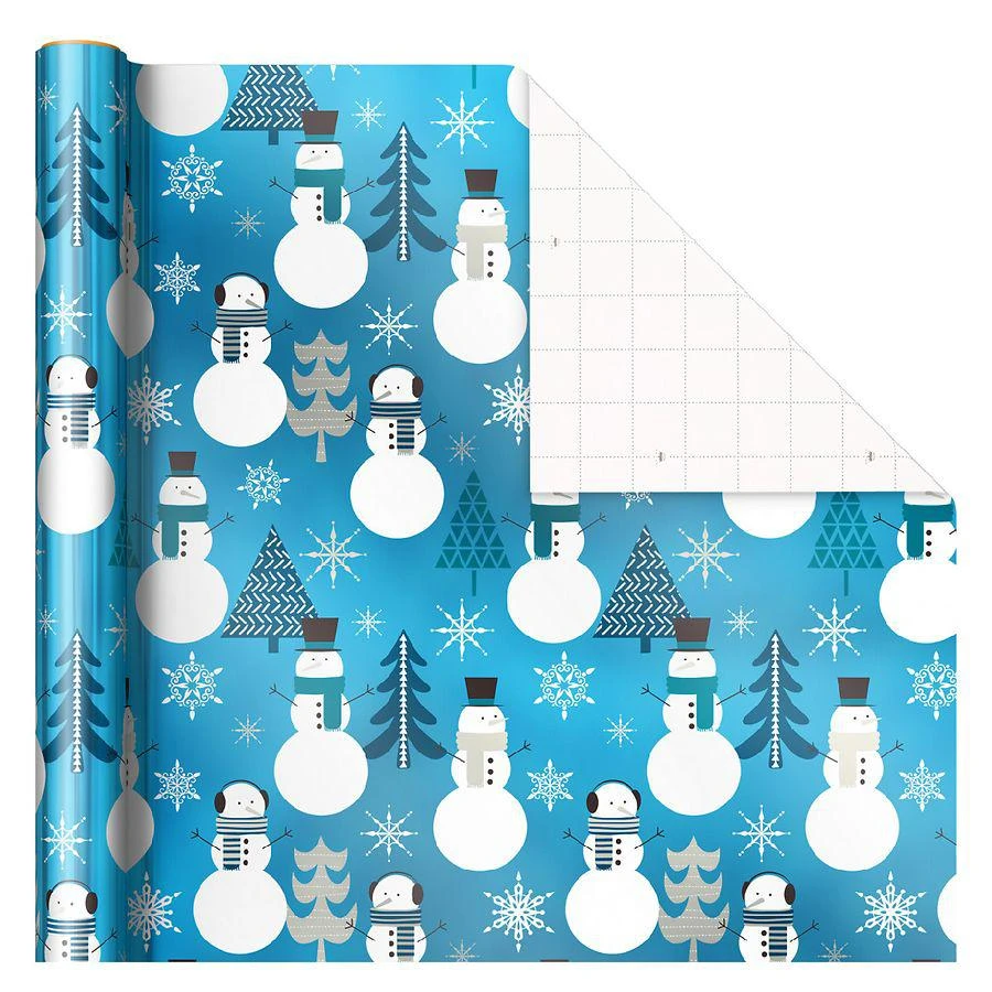 商品Hallmark|Blue Foil Christmas Wrapping Paper,价格¥112,第2张图片详细描述