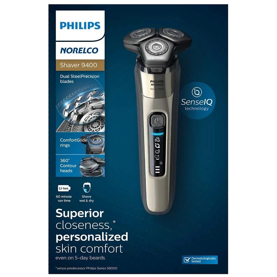 商品Philips|Shaver 9500 Rechargeable Wet & Dry Electric Shaver (S9985/84),价格¥1991,第1张图片