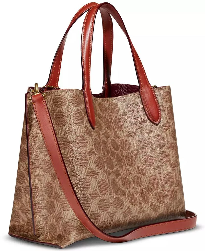 商品Coach|Signature Coated Canvas Willow Tote 24 with Convertible Straps,价格¥2244,第5张图片详细描述