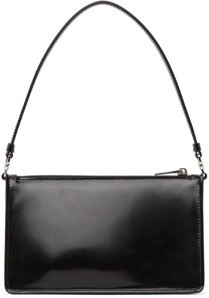 商品Prada|Black Mini Brushed Leather Shoulder Bag,价格¥14408,第5张图片详细描述