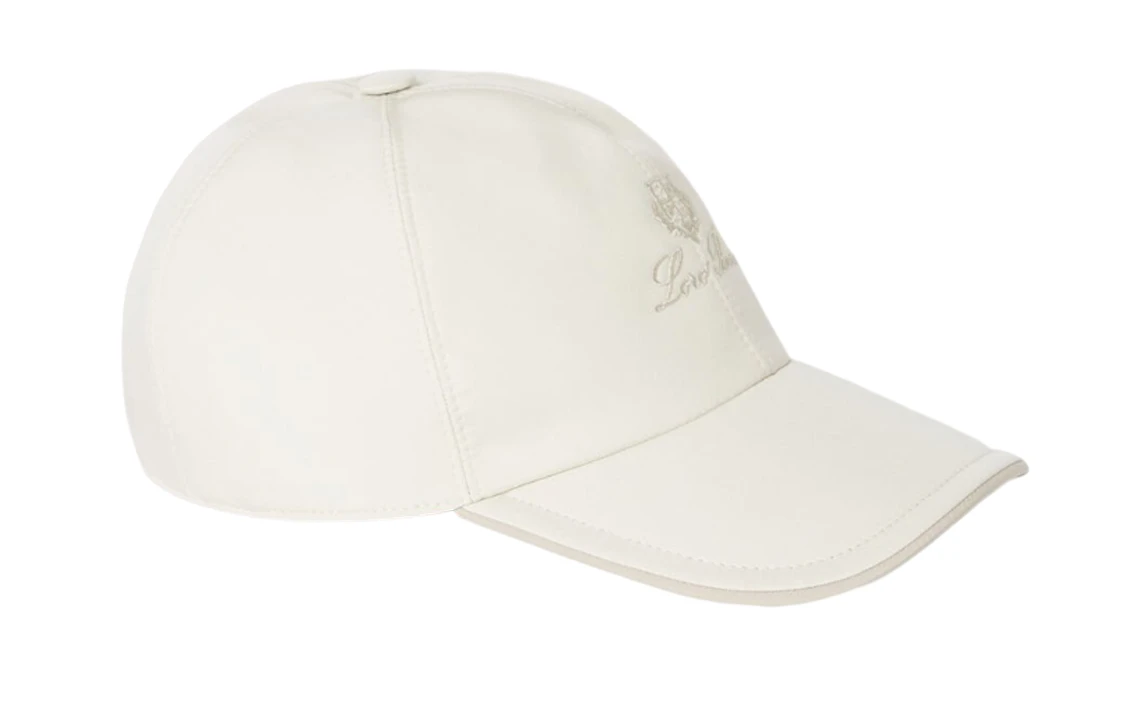 商品[国内直发] Loro Piana|Logo刺绣标识 鸭舌帽 男款 白色,价格¥4453,第1张图片