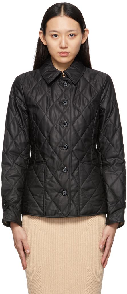 Black Quilted Fernleigh Jacket商品第1张图片规格展示