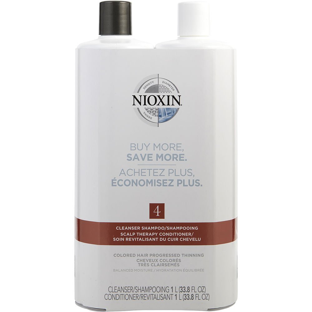 商品NIOXIN|丽康丝 洁净系统4护发套装（洗发露1l+护发素1l） 1套 适合严重脱发染发人群使用,价格¥329,第1张图片