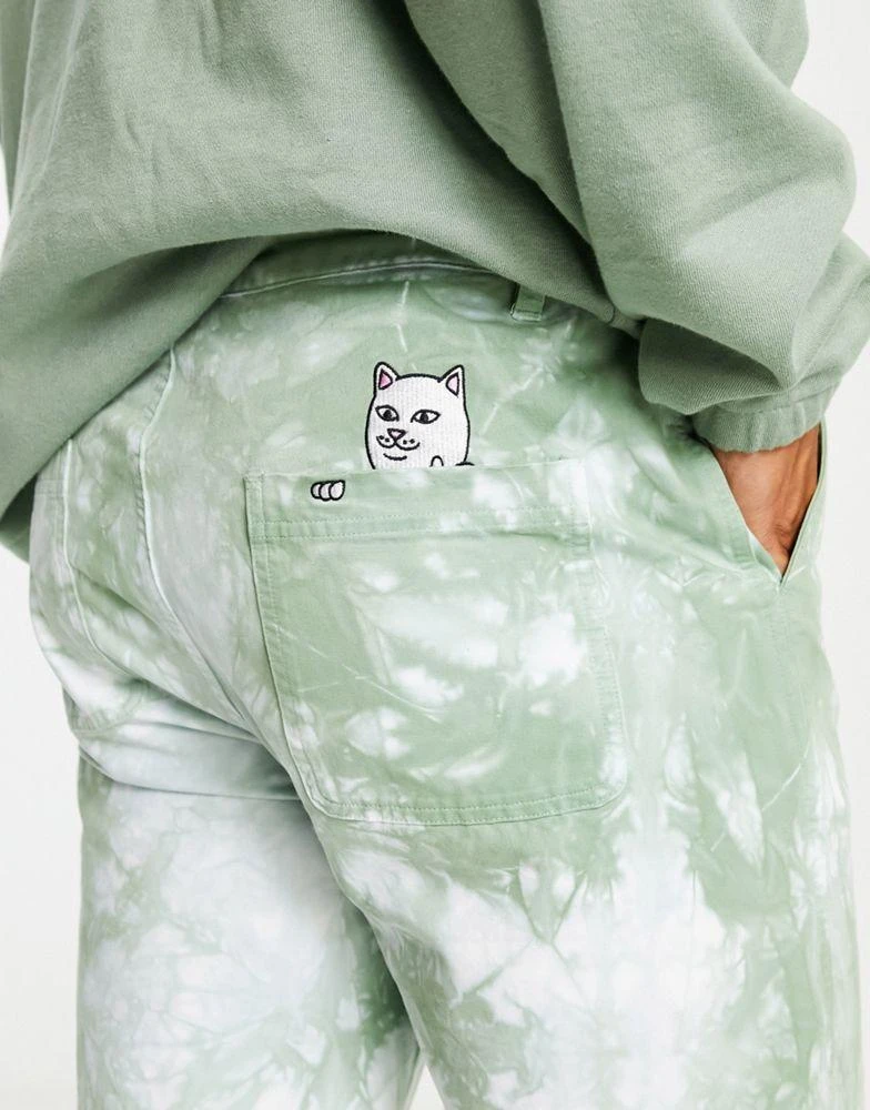 商品Rip N Dip|RIPNDIP og prisma casual trousers in green and white tie dye,价格¥423,第3张图片详细描述