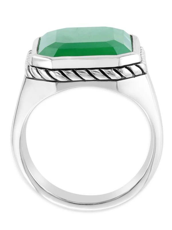 商品Effy|Sterling Silver & Jade Ring,价格¥1181,第3张图片详细描述