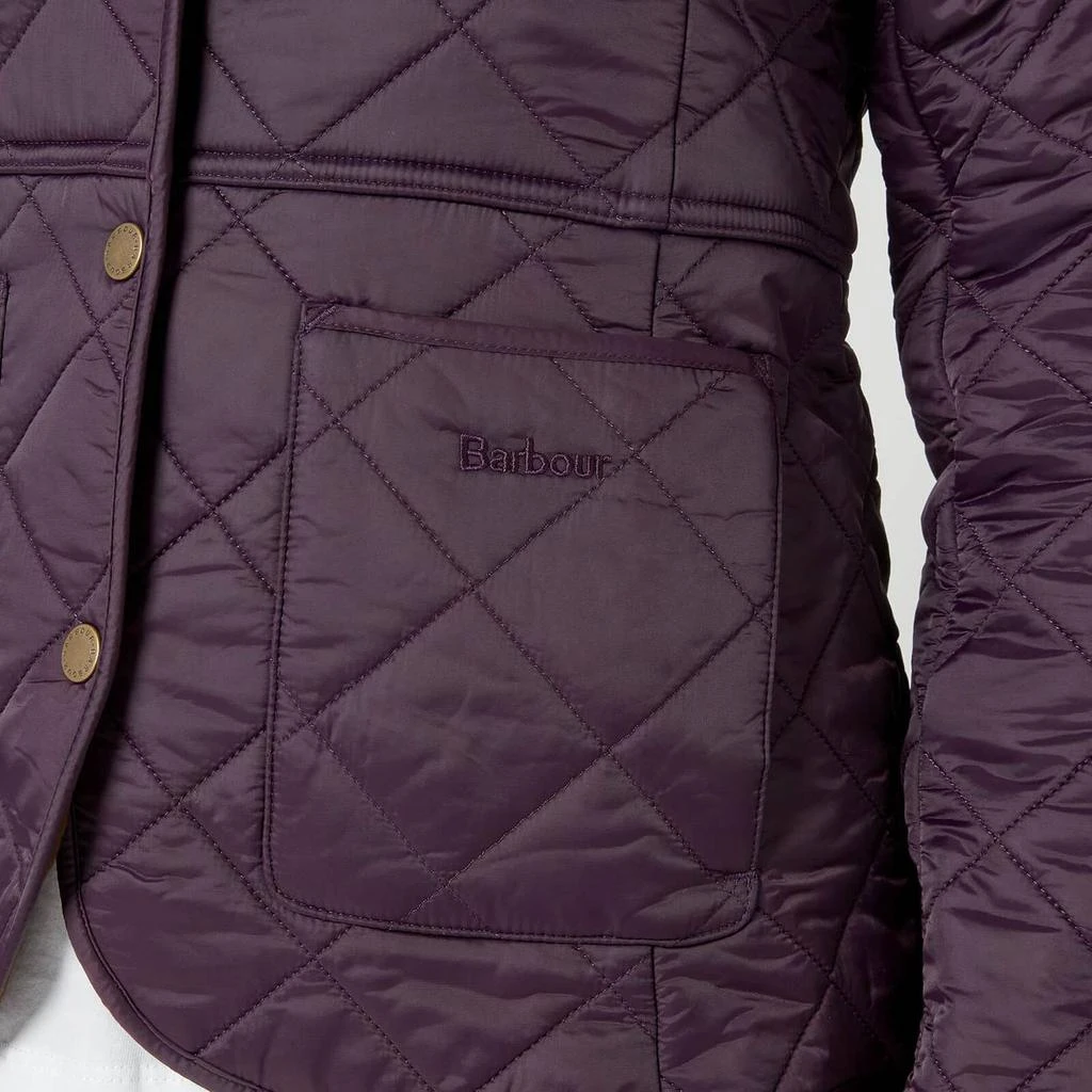 商品Barbour|Barbour Women's Deveron Polar Quilted Jacket - Elderberry,价格¥795,第4张图片详细描述