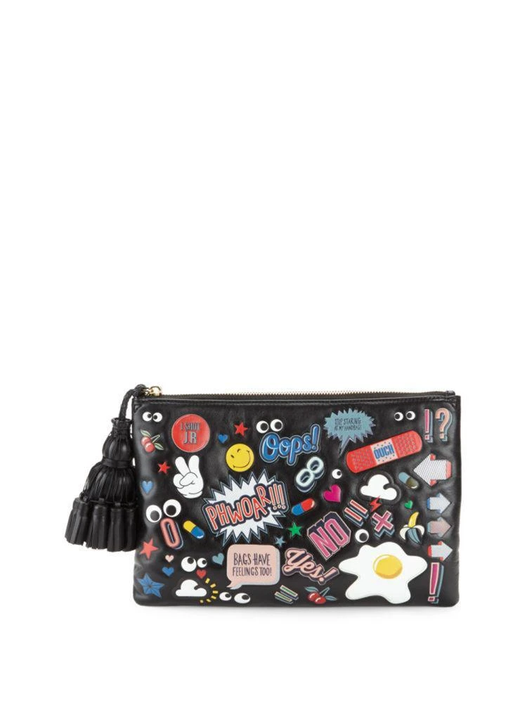 商品Anya Hindmarch|Georgiana 真皮手拿包,价格¥3303,第1张图片