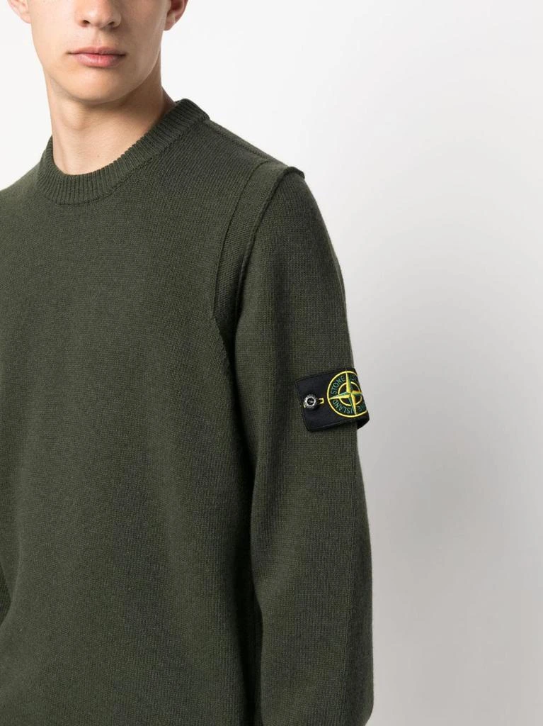 商品Stone Island|STONE ISLAND - Wool Pullover With Logo,价格¥2345,第3张图片详细描述