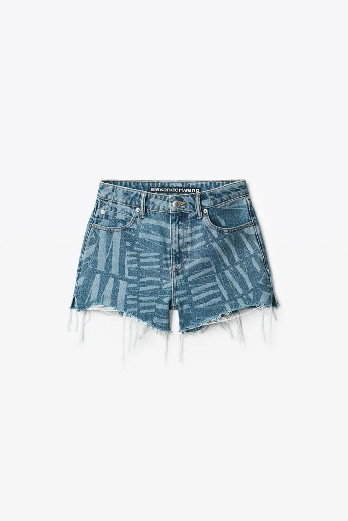 商品Alexander Wang|AWNY LOGO BITE SHORT IN DENIM,价格¥928,第3张图片详细描述