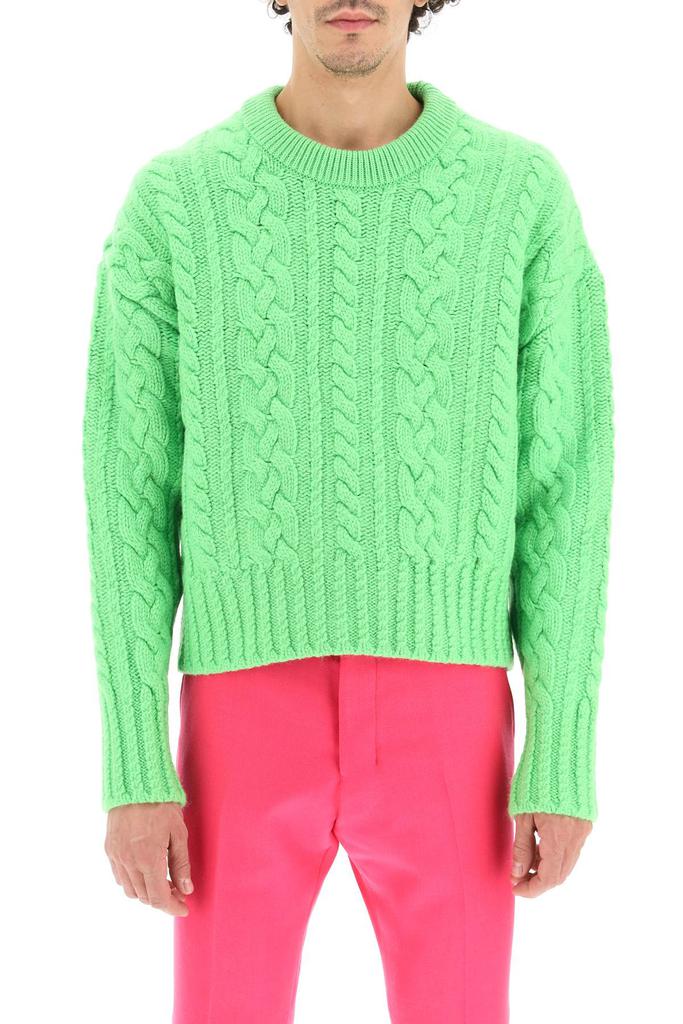 Ami paris cable knit wool sweater商品第2张图片规格展示