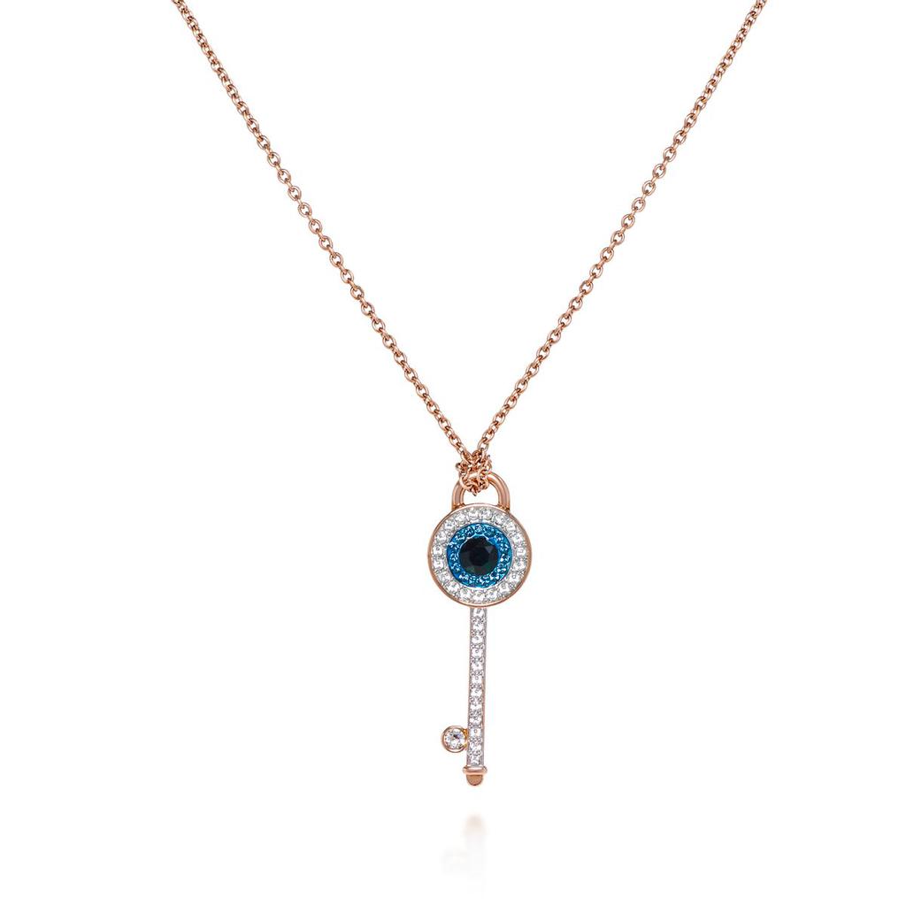 Swarovski Symbolic Rose-Gold Plated And Crystal Pendant Necklace 5437517商品第1张图片规格展示