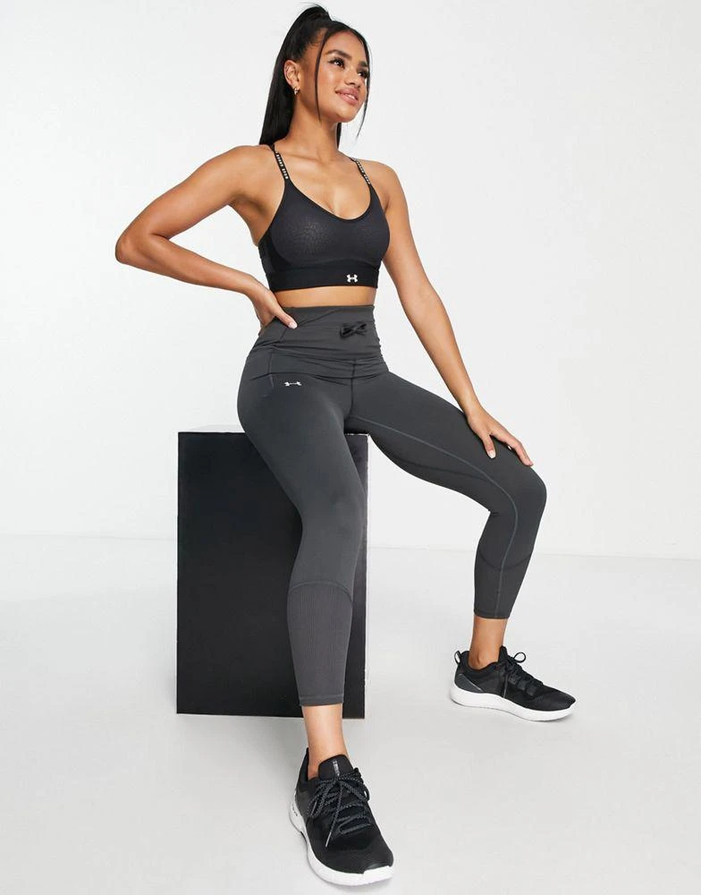 商品Under Armour|Under Armour Training Meridian ribbed leggings in dark grey,价格¥265,第4张图片详细描述