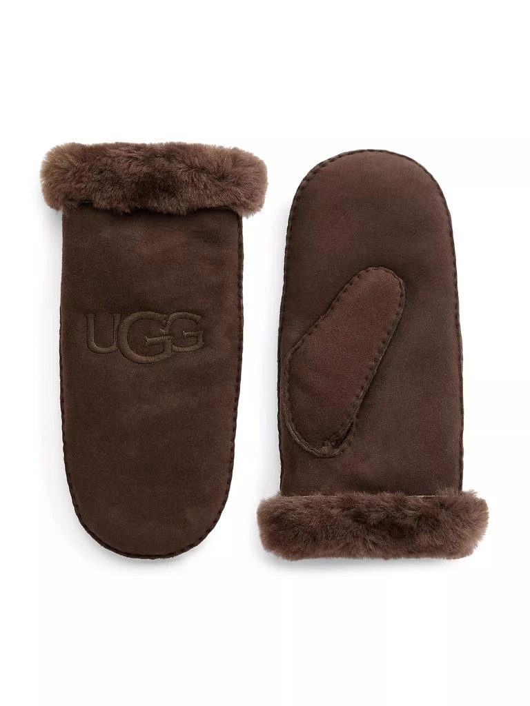 商品UGG|Shearling Embroidered Mittens,价格¥734,第1张图片详细描述