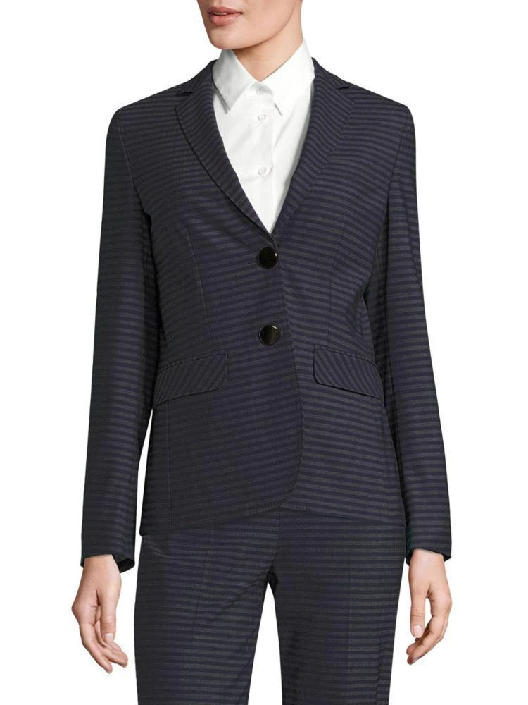 商品Piazza Sempione|Piazza Sempione Striped Notch Lapel Blazer,价格¥2262,第1张图片