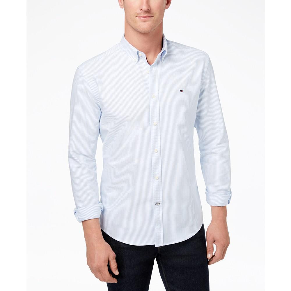 商品Tommy Hilfiger|Men's New England Stripe Shirt, Created for Macy's,价格¥453,第1张图片