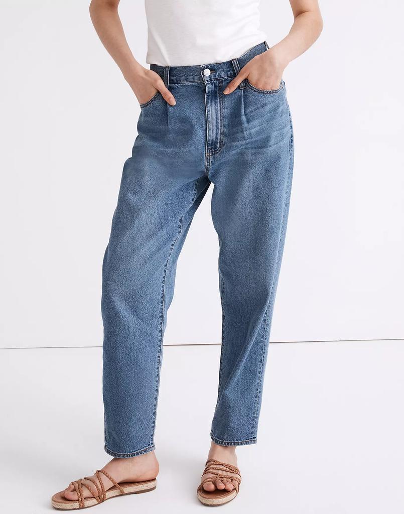 商品Madewell|Baggy Tapered Jeans in Jewell Wash,价格¥561,第6张图片详细描述