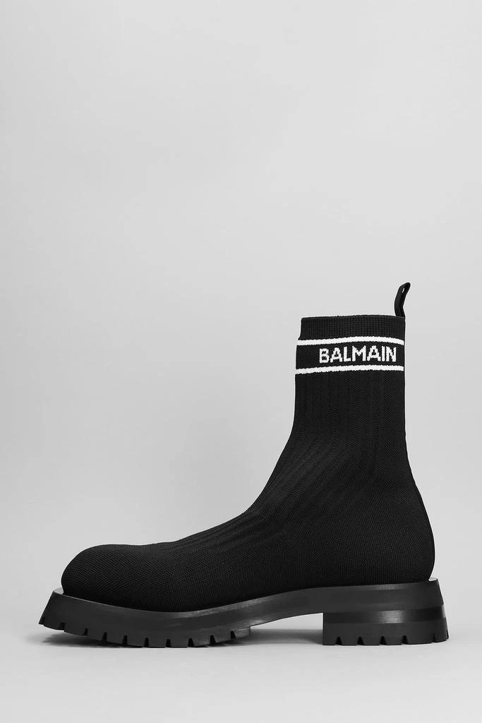 商品Balmain|Combat Boots In Black Polyester,价格¥4273,第3张图片详细描述