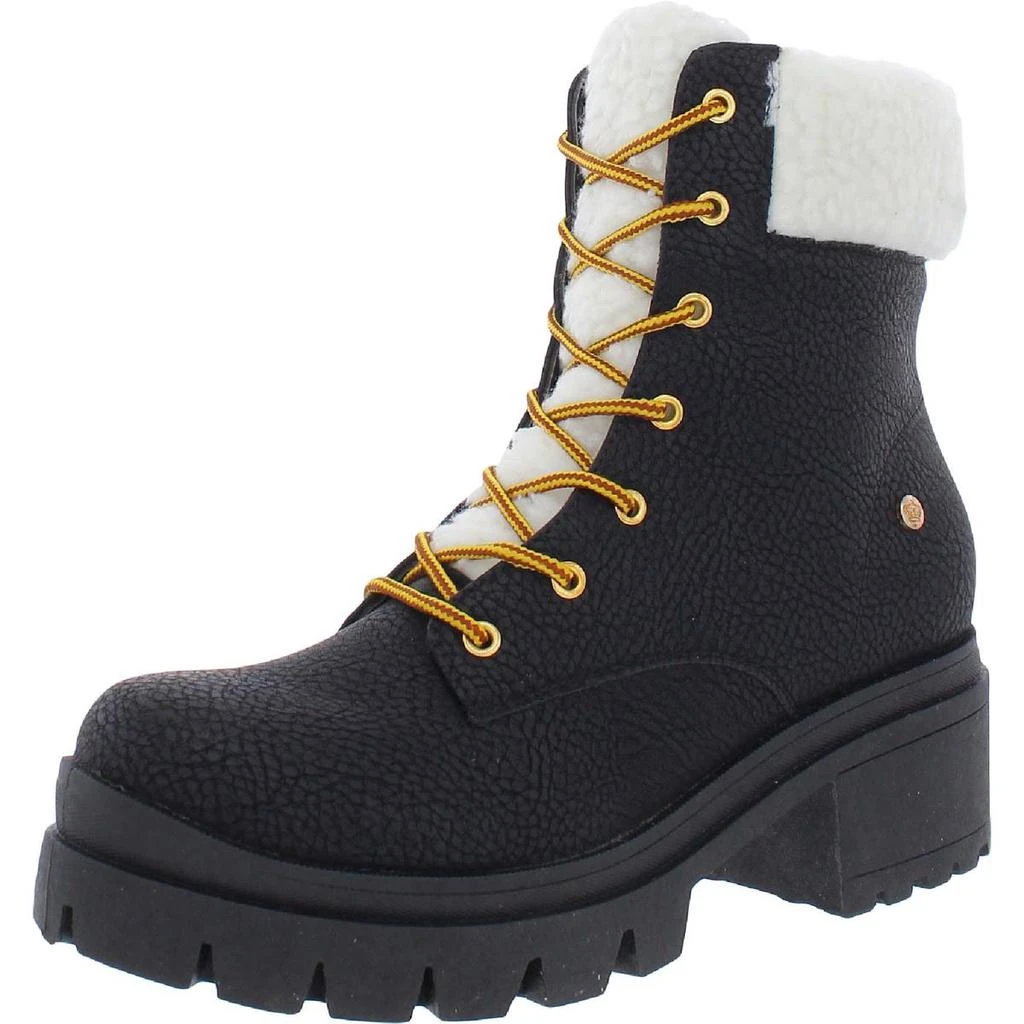 商品Juicy Couture|Juicy Couture Womens Ceress Faux Shearling Lace-Up Hiking Boots,价格¥236,第2张图片详细描述