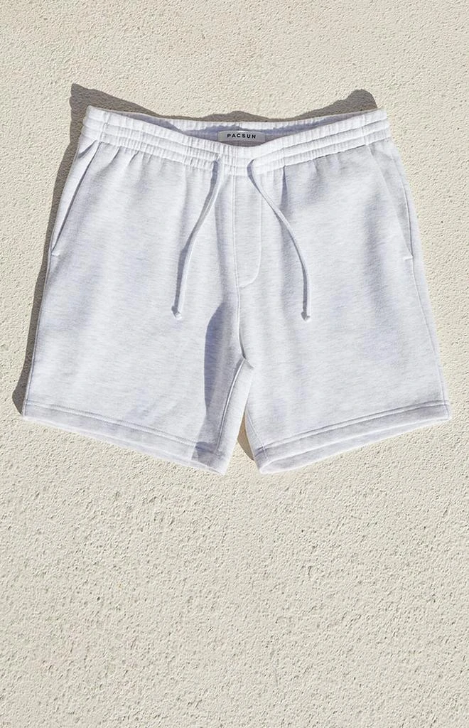 商品PacSun|White Heather Basic Fleece Sweat Shorts,价格¥176,第1张图片