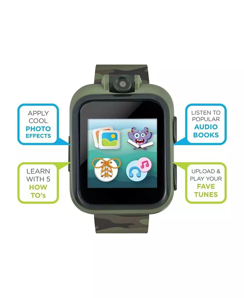 商品Playzoom|Kid's 2 Olive Camouflage Print Tpu Strap Smart Watch,价格¥190,第5张图片详细描述