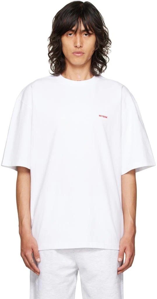 商品We11done|White Embroidered T-Shirt,价格¥903,第1张图片