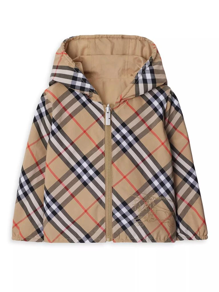 商品Burberry|Baby's & Little Kid's Check Reversible Zip Hooded Jacket,价格¥4795,第1张图片