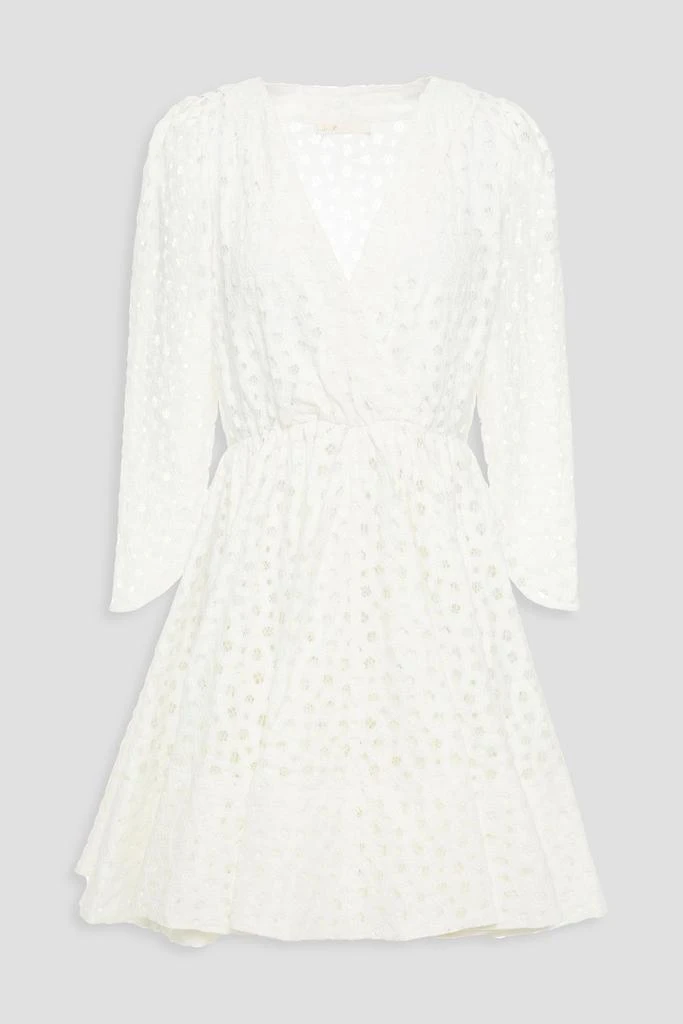 商品Maje|Ralina flared cotton-blend lace mini dress,价格¥560,第1张图片