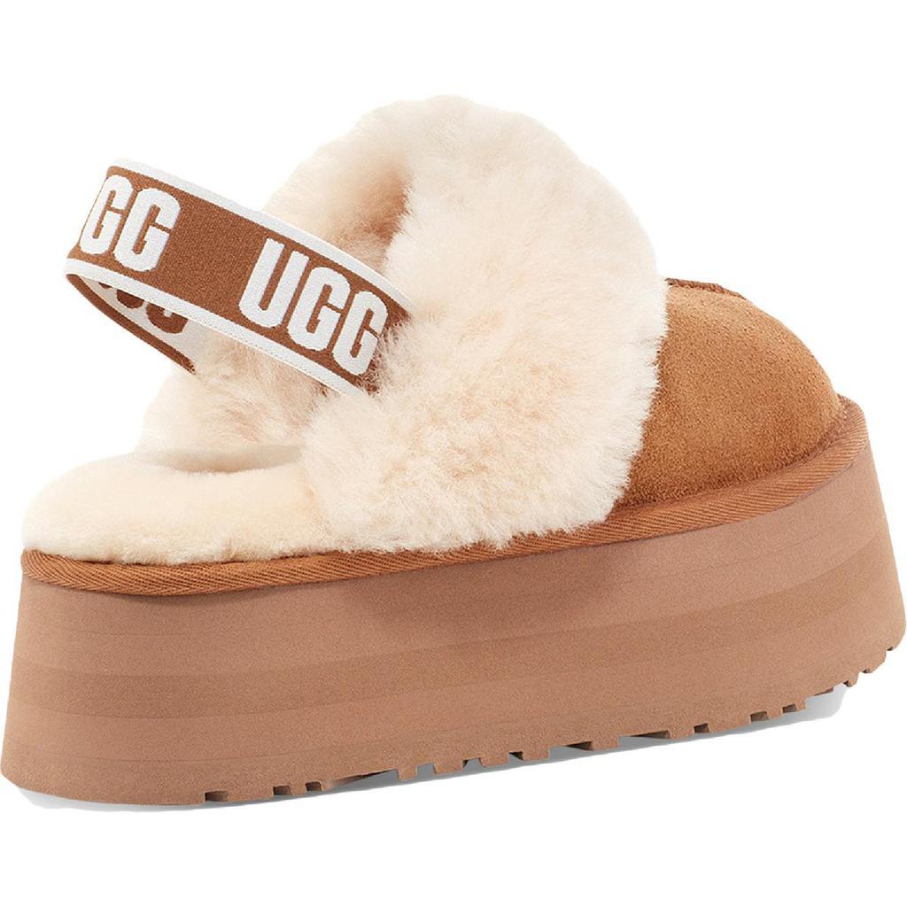 商品UGG|Ugg Funkette Women's Suede Sheepskin Slingback Platform Slippers,价格¥680,第5张图片详细描述