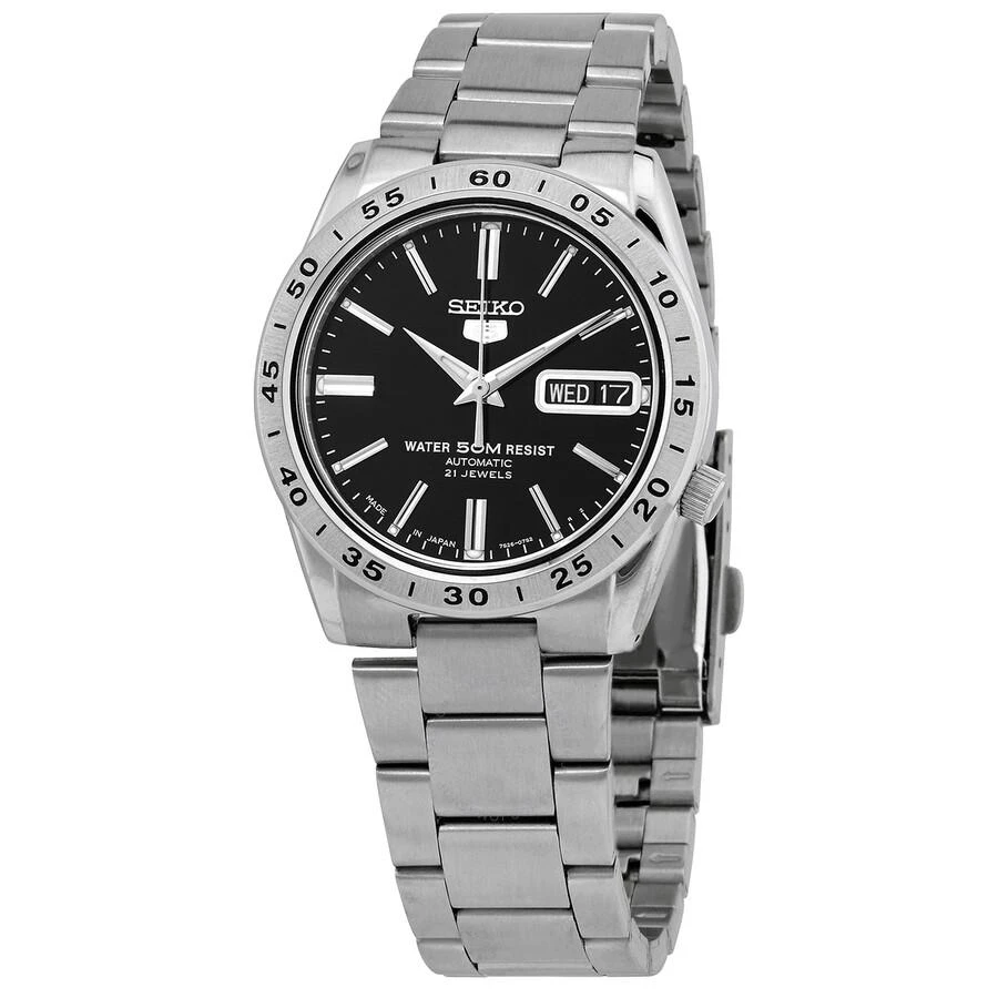 商品Seiko|Automatic Black Dial Stainless Steel Men's Watch SNKE01J1,价格¥990,第1张图片