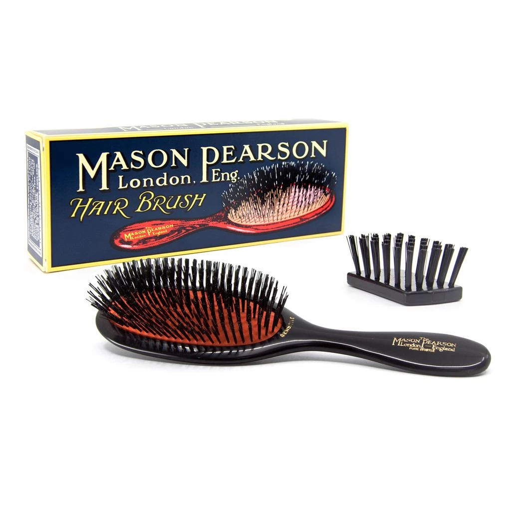 商品Mason Pearson|MasonPearson 梅森皮尔森 灵敏型纯鬃毛梳附带清洁梳 SB3C,价格¥1394,第3张图片详细描述