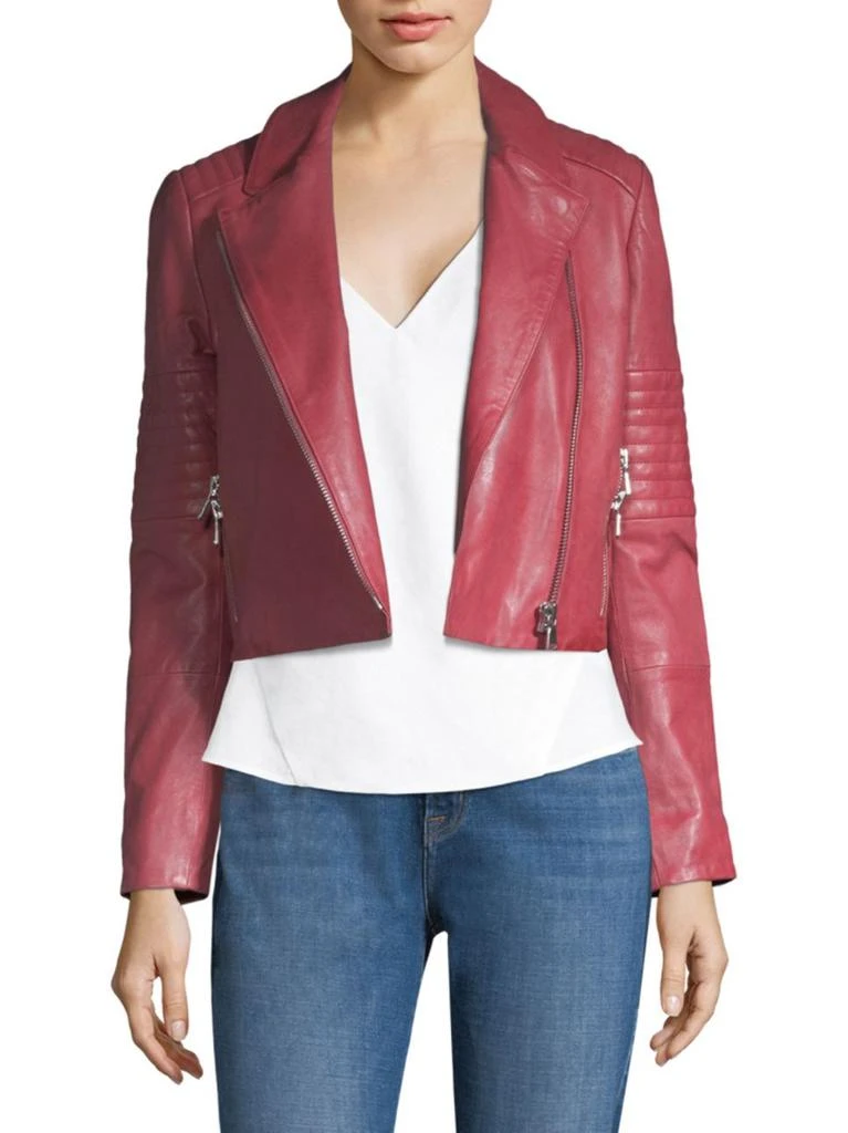 商品J Brand|Aiah Leather Jacket,价格¥3703,第1张图片