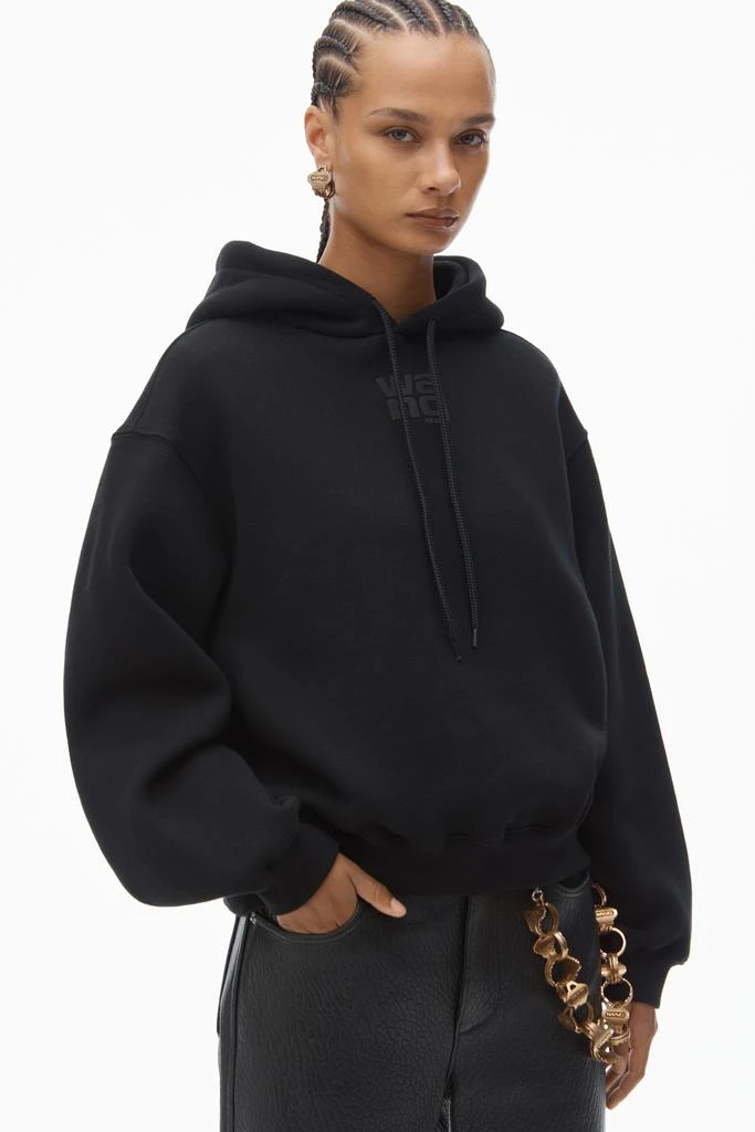 商品Alexander Wang|PUFF LOGO HOODIE IN STRUCTURED TERRY,价格¥2444,第3张图片详细描述