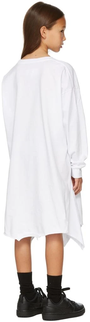 商品MAISON MARGIELA|Kids White Logo Print Long Sleeve Dress,价格¥474,第4张图片详细描述