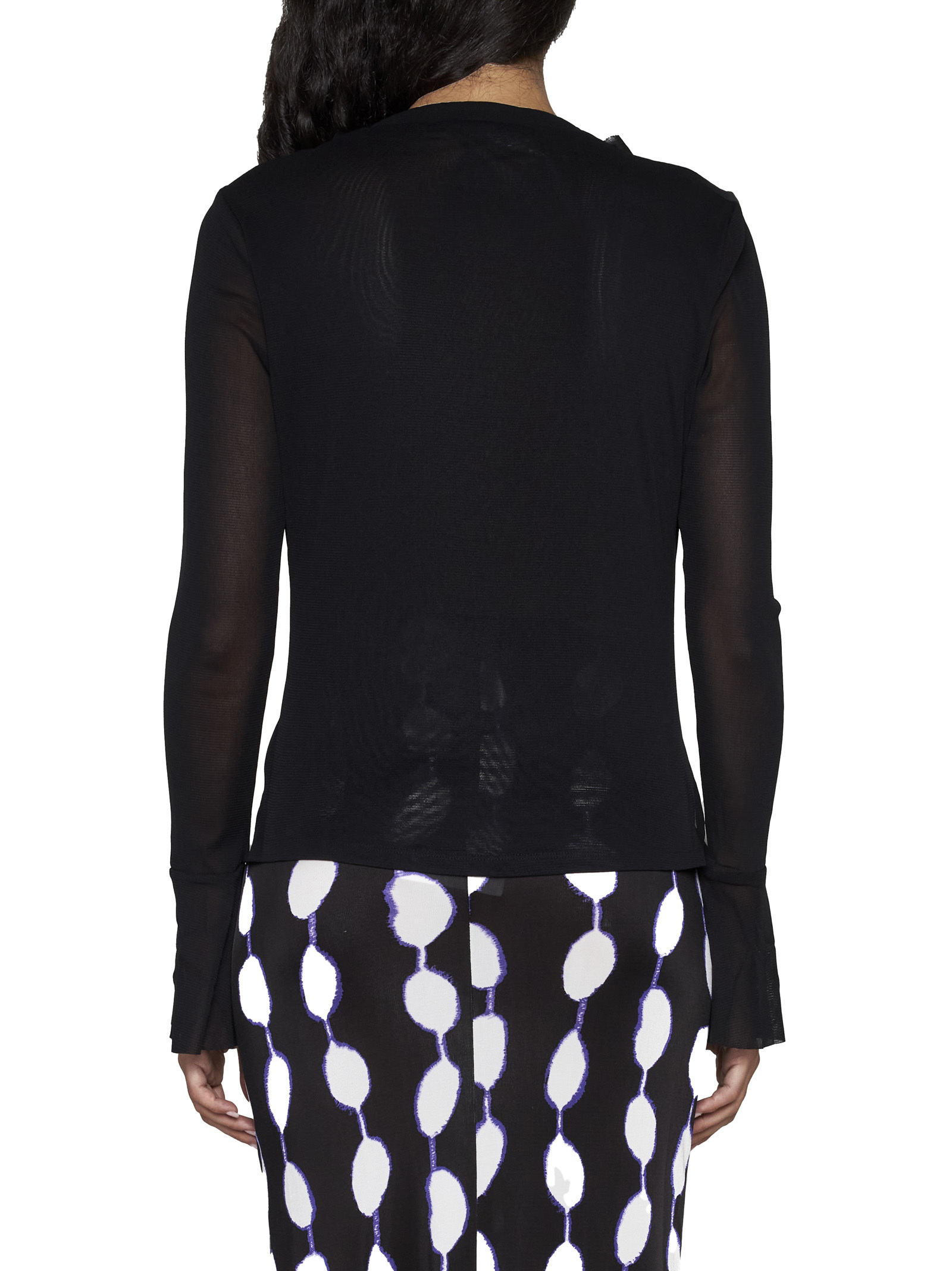 商品Diane von Furstenberg|Diane von Furstenberg 女士衬衫 DVFBL2R005BLACK 黑色,价格¥1629,第4张图片详细描述